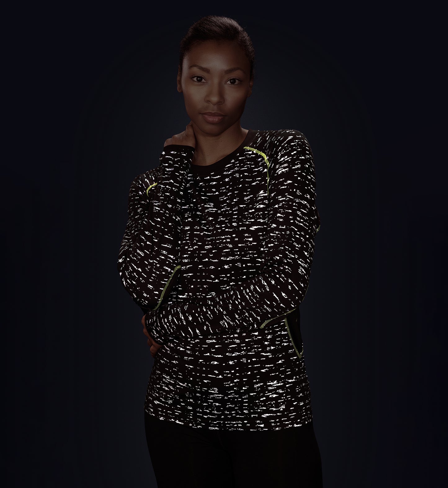 Women’s Black Long Sleeve WildSpark™ Athletic Shirt