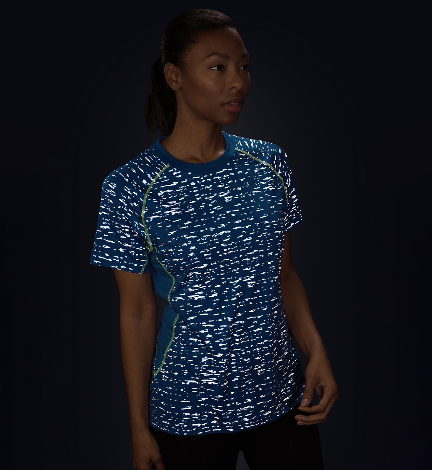 Women's Blue Short Sleeve WildSpark™ Athletic Shirt