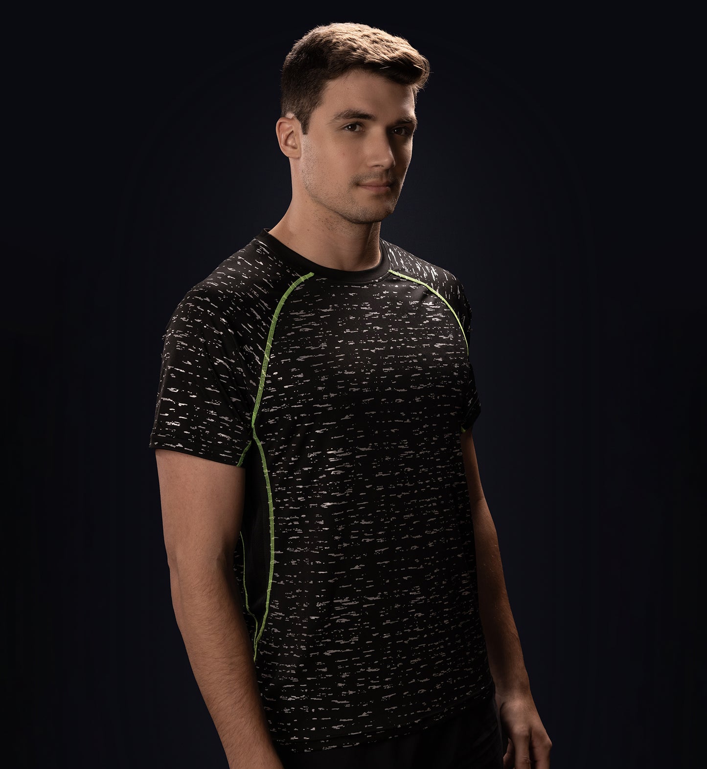 Men's Black Reflective Short Sleeve WildSpark™ Running Shirt
