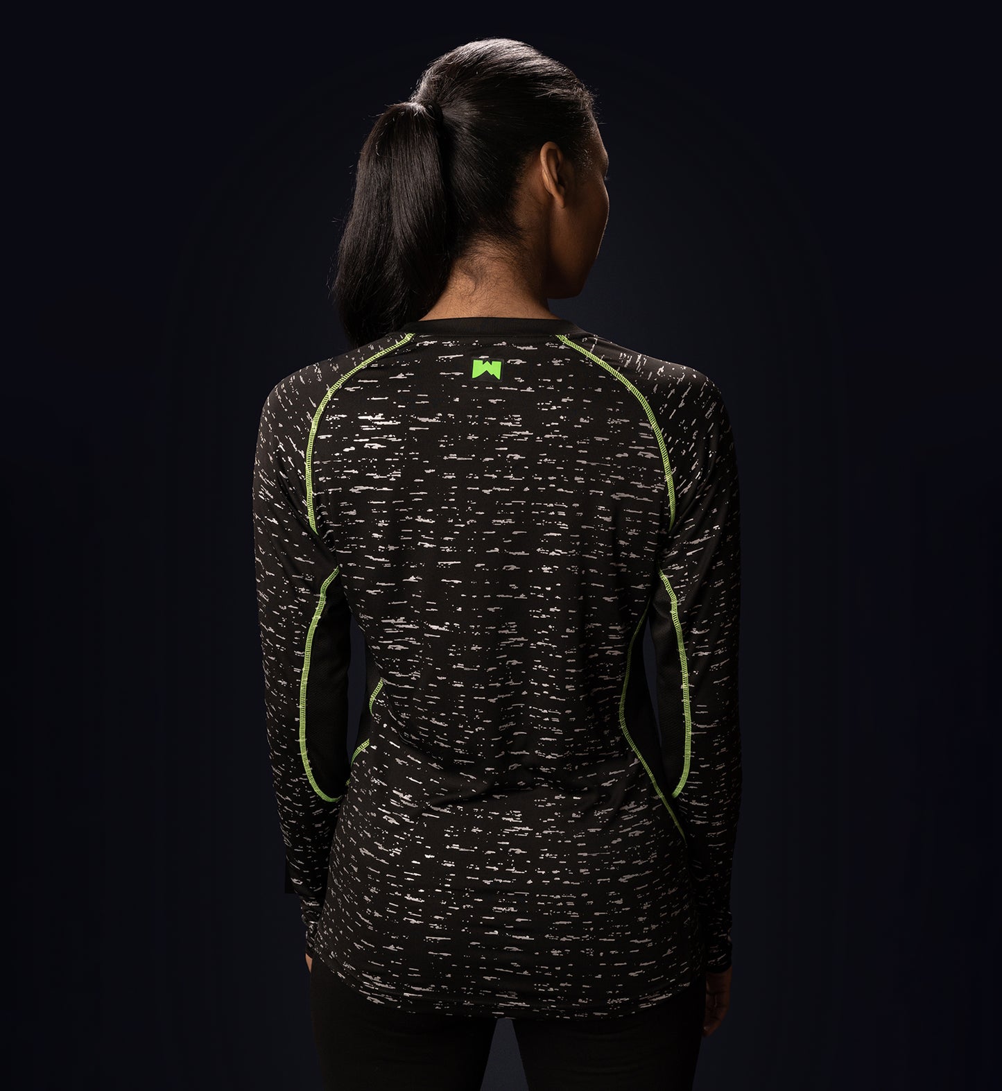 Women’s Black Long Sleeve WildSpark™ Athletic Shirt