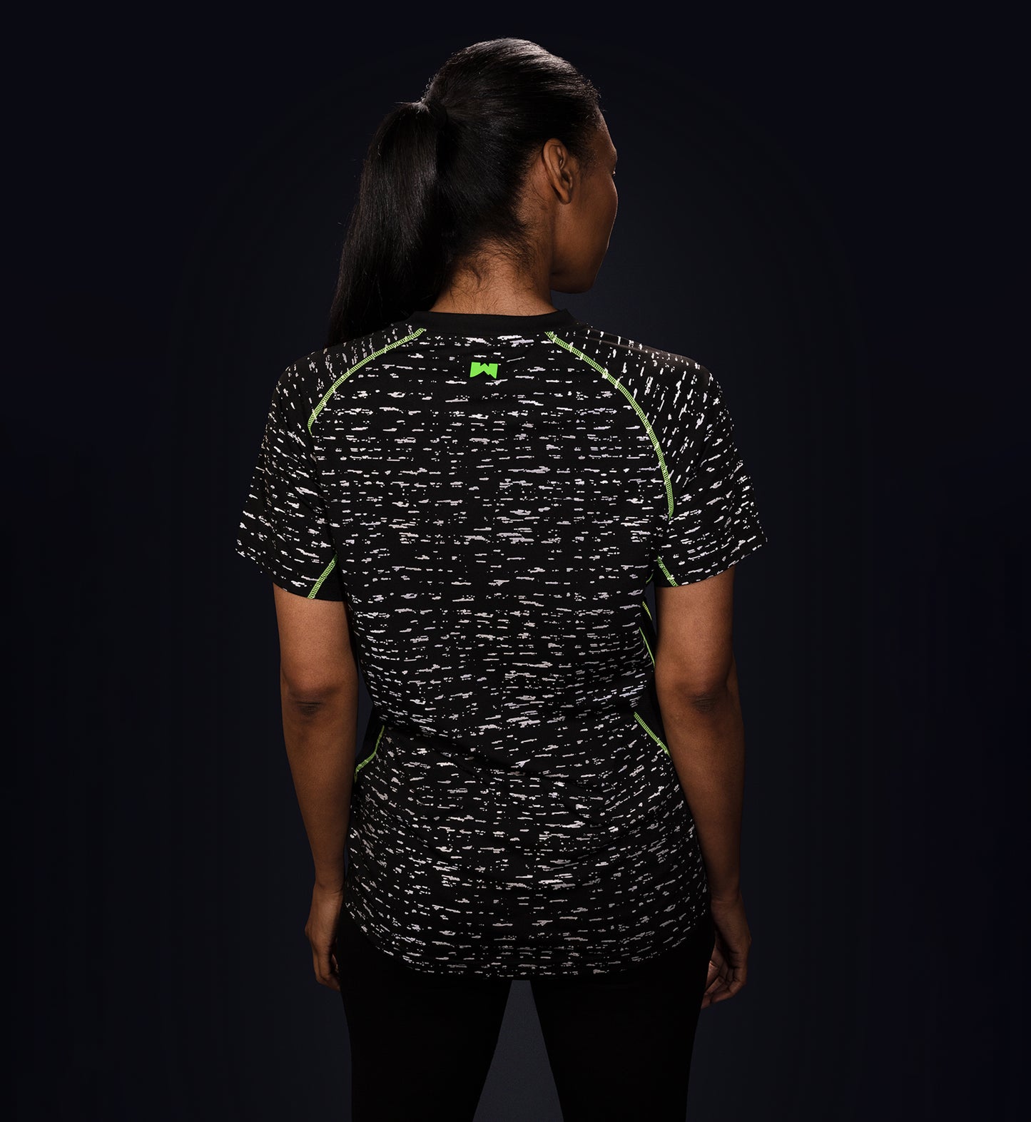Women's Black Short Sleeve WildSpark™ Athletic Shirt