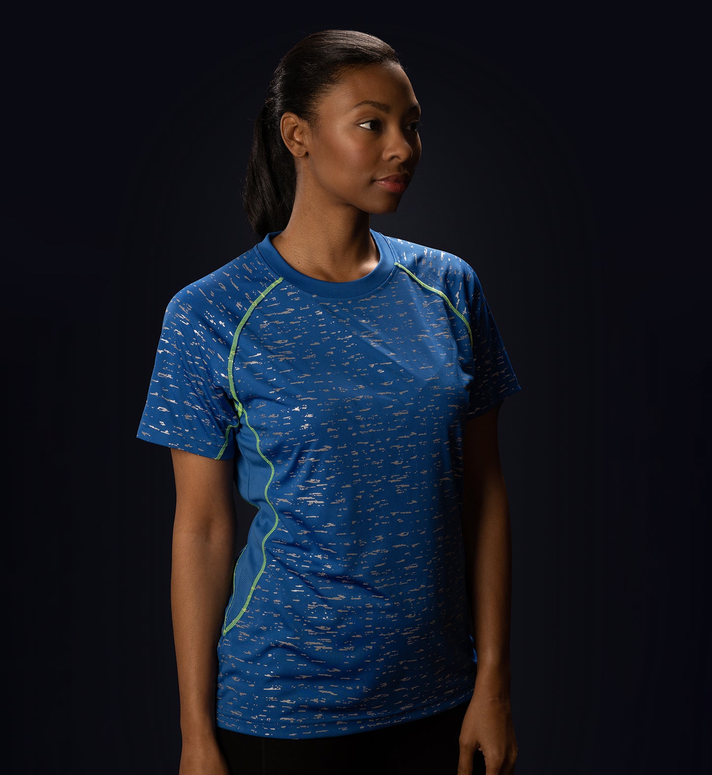 Women's Blue Short Sleeve WildSpark™ Athletic Shirt