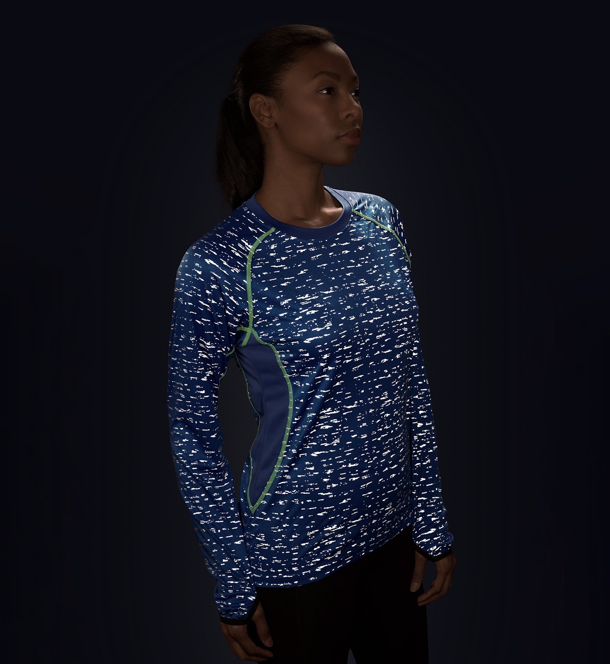 Womens fluorescent running on sale tops