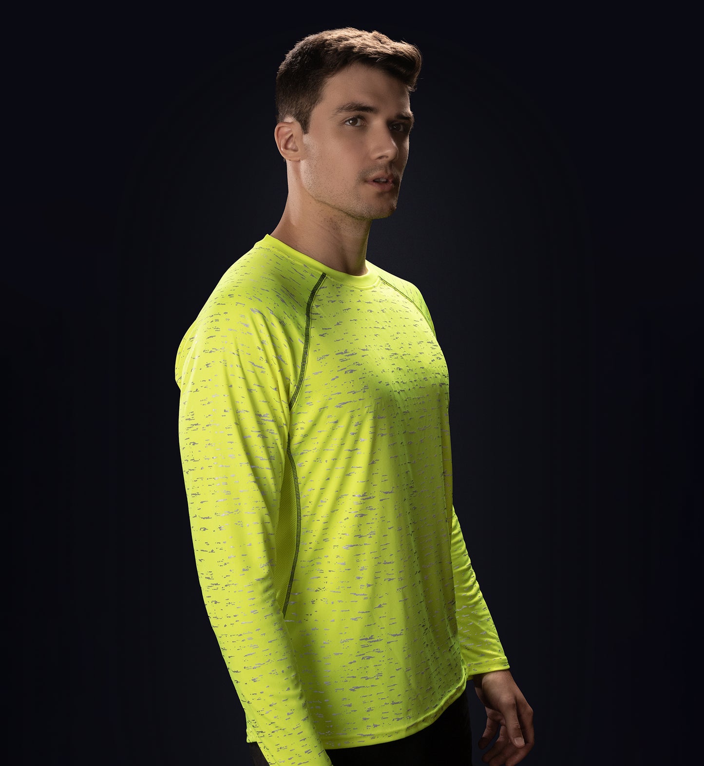 Men’s Lime Long Sleeve WildSpark™ Athletic Shirt