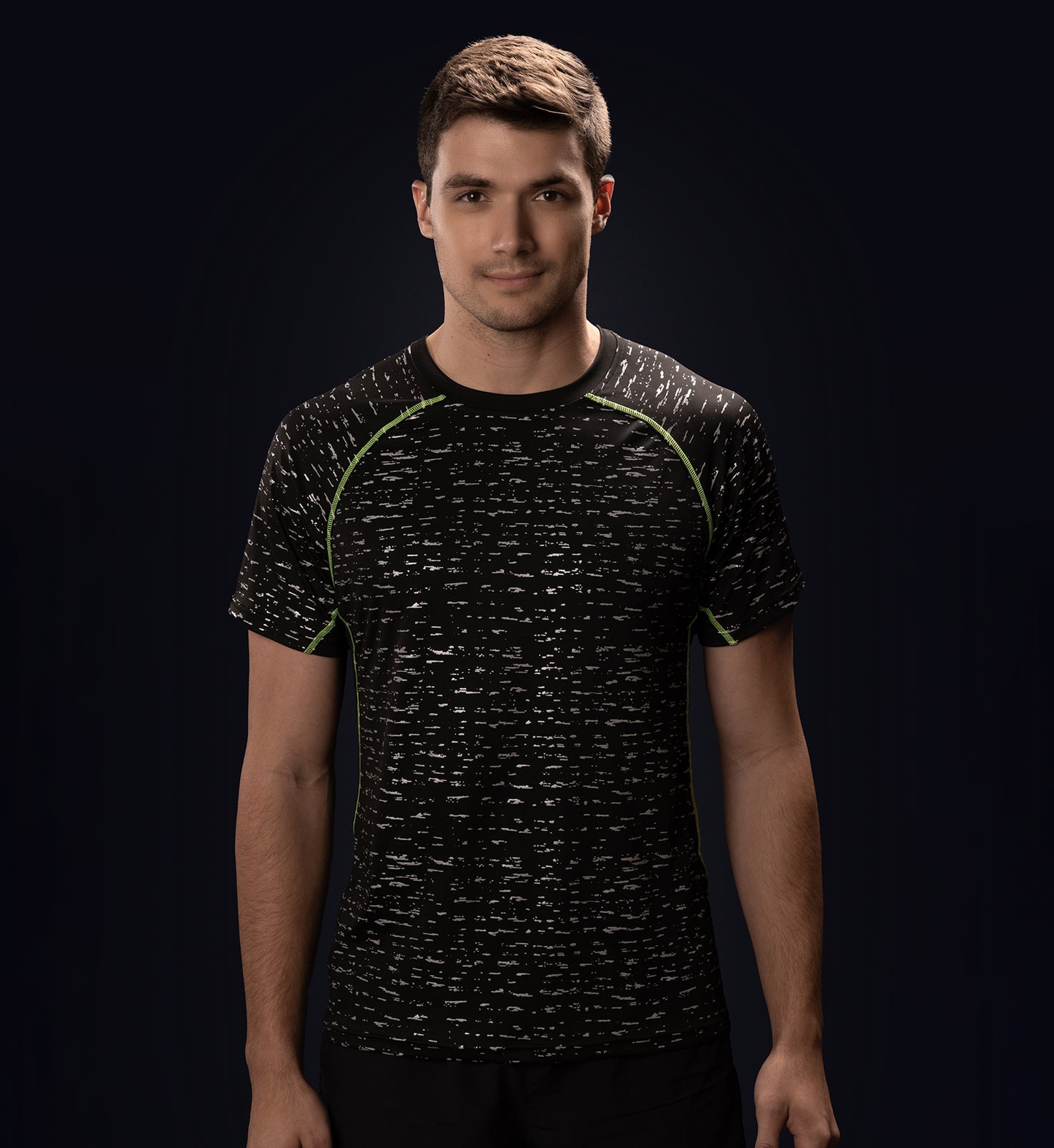 Men's Black Reflective Short Sleeve WildSpark™ Running Shirt