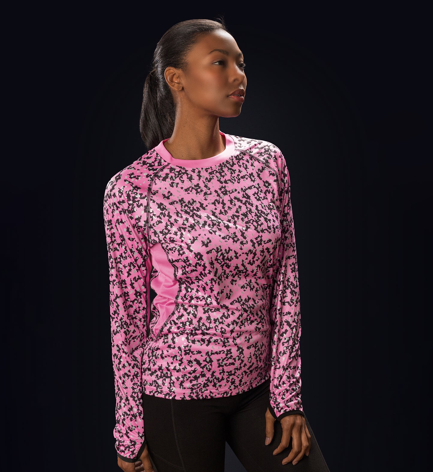 Women’s Pink Camo Long Sleeve WildSpark™ Athletic Shirt