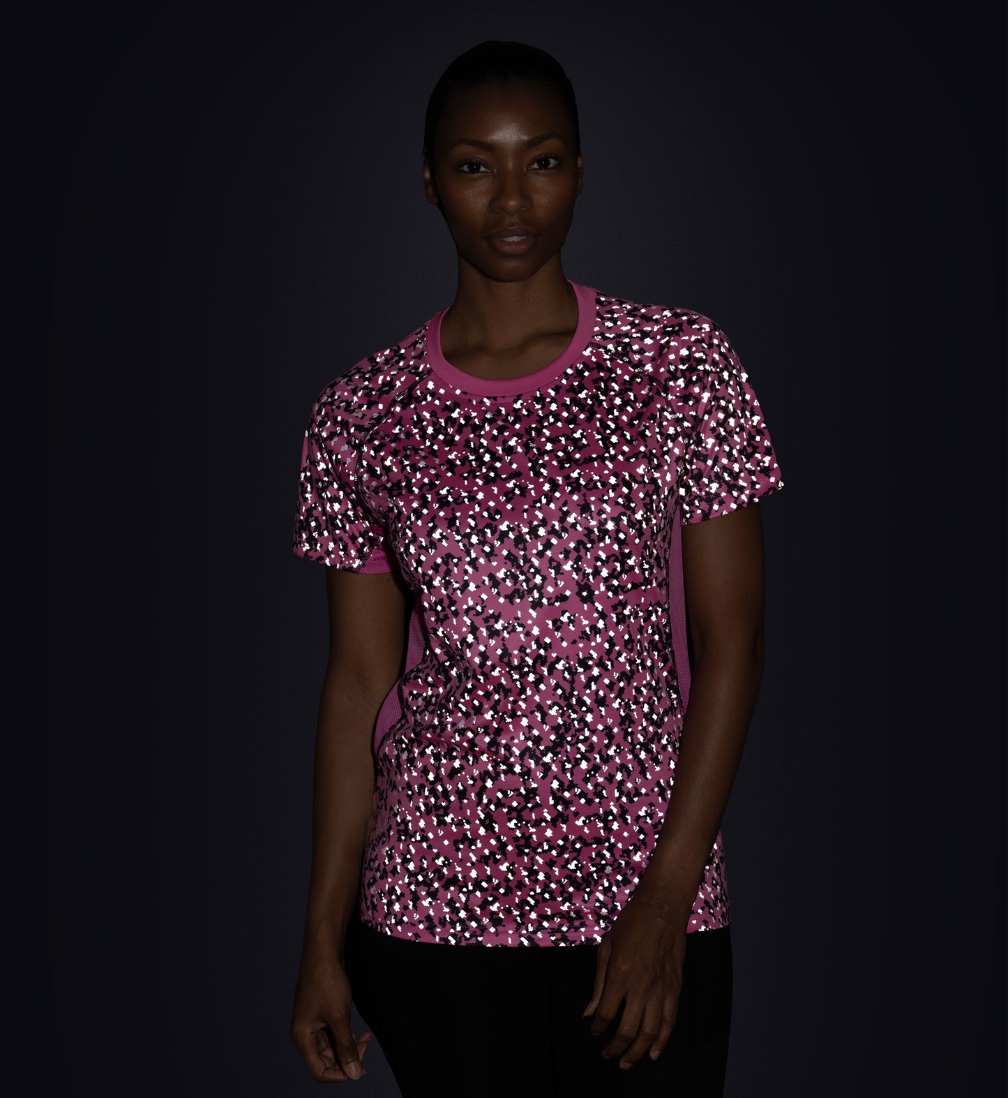 Women's Pink Camo Short Sleeve WildSpark™ Athletic Shirt