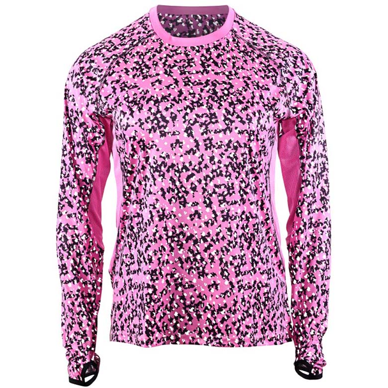 Pink and black 2024 long sleeve shirt