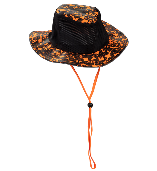 Enhanced Visibility Orange/Black DigiCamo Ranger Reflective Hat